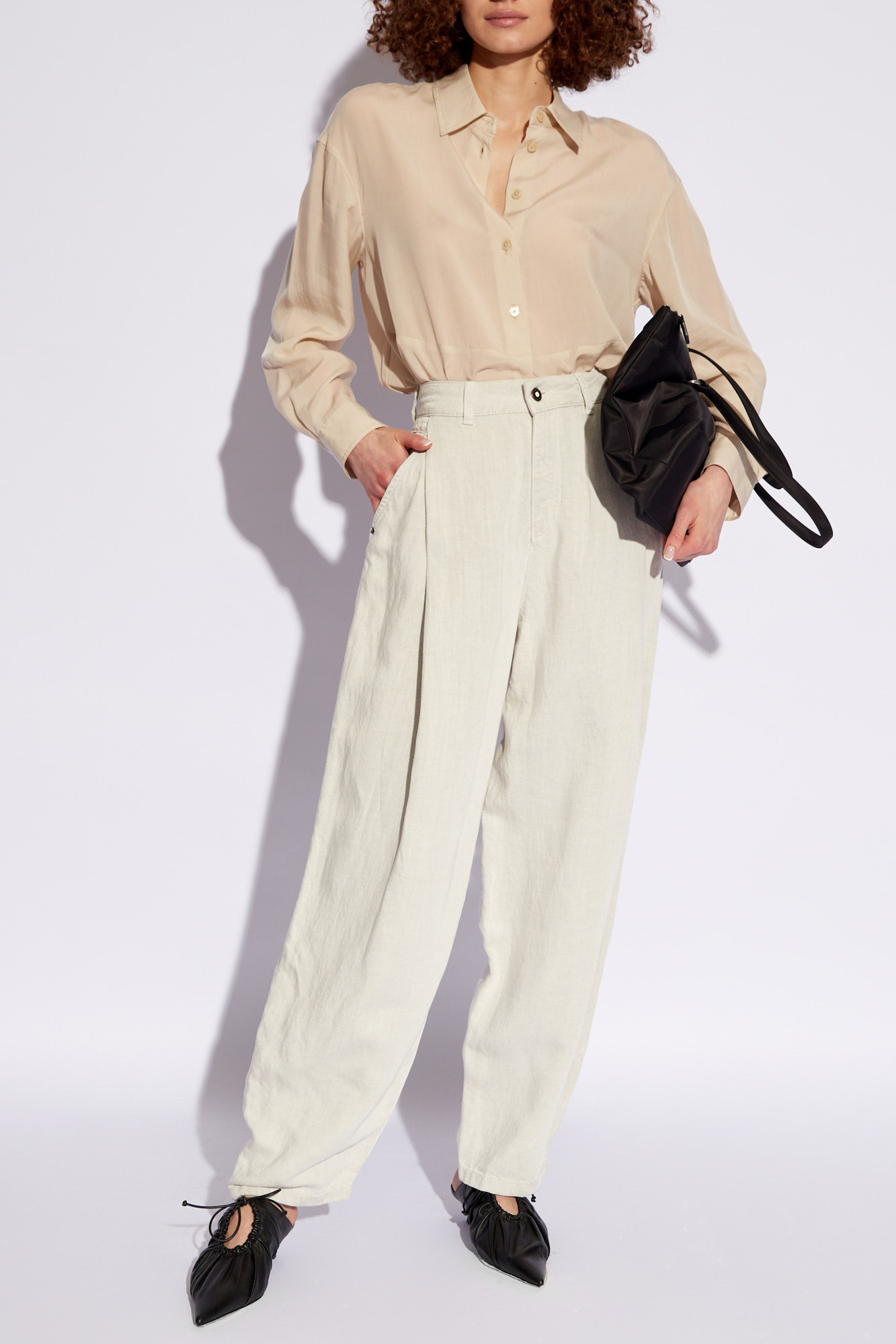 Emporio Armani Trousers with wide legs | Women's Clothing | Vitkac
